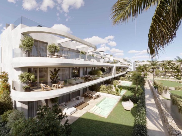 the palms estepona luxury apartments pethhouse costa del sol spain