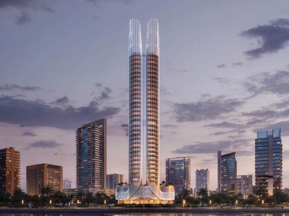 Binghatti Skyhall studios apartments Business Bay dubai