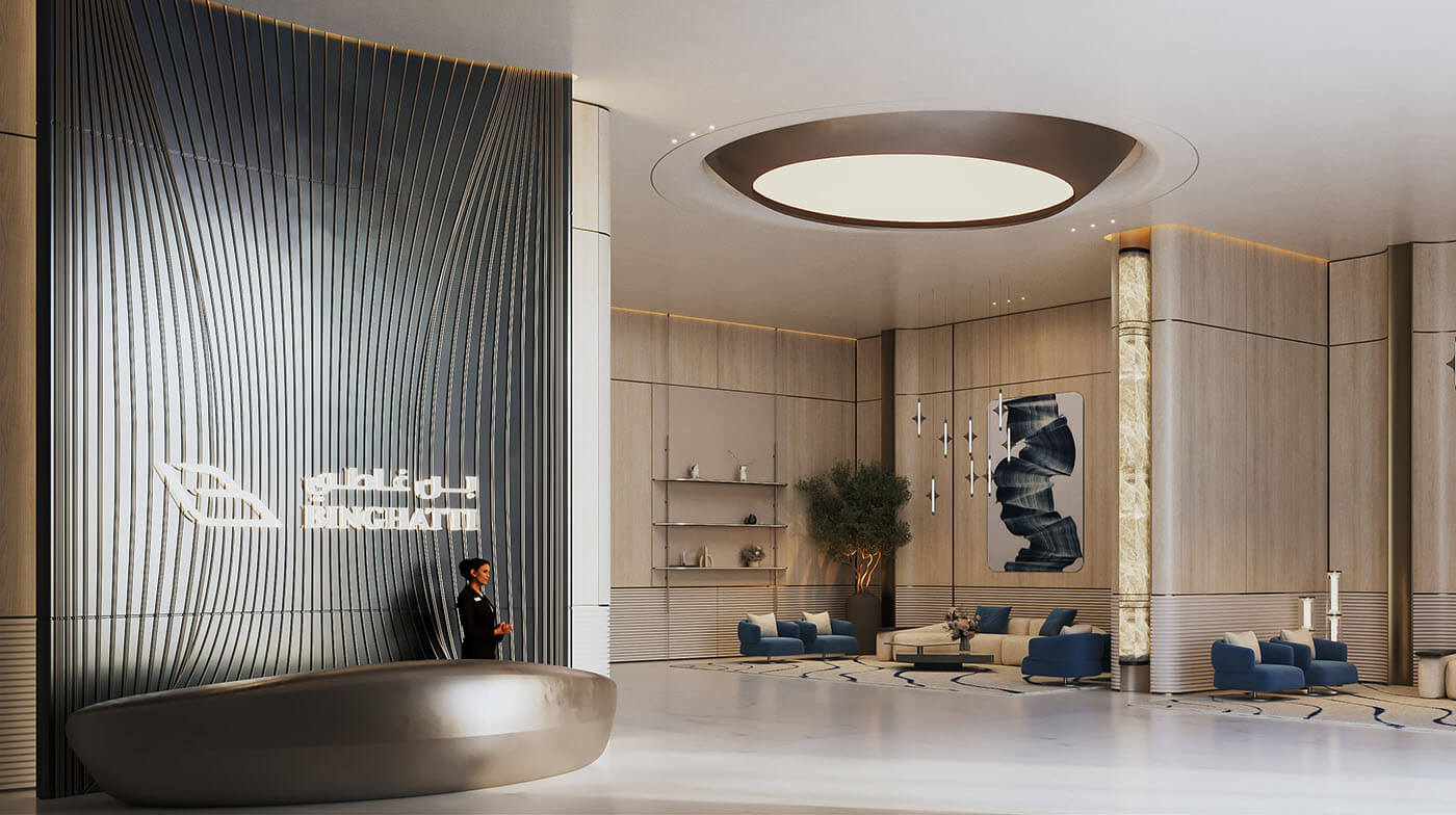 Binghatti Skyhall studios apartments Business Bay dubai